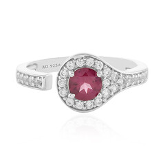 Anillo en plata con Rodolita