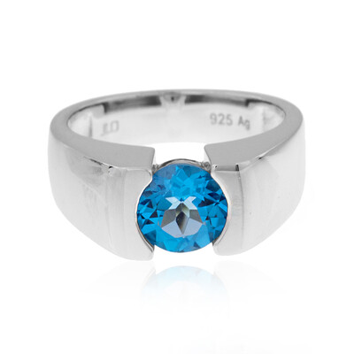 Anillo en plata con Topacio de Marambaia
