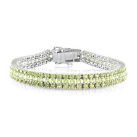 Brazalete en plata con Peridoto