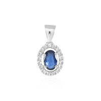 Colgante en oro con Zafiro azul