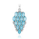 Colgante en plata con Apatita azul