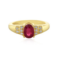 Anillo en plata con Rubí de Bemainty