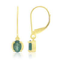 Pendientes en oro con Grandidierita