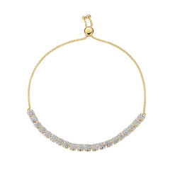 Brazalete en latón con Diamante I3 (I) (Juwelo Style)