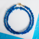 Collar en plata con Ópalo azul de Etiopía