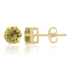Pendientes en oro con Heliodoro