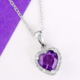 Collar en plata con Amatista de Marruecos