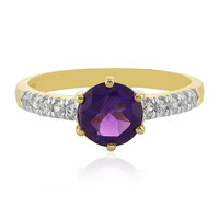 Anillo en plata con Amatista