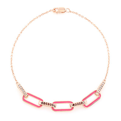 Brazalete en plata con Diamante rojo I4