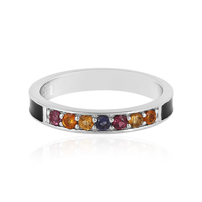 Anillo en plata con Iolita