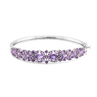 Brazalete en plata con Amatista
