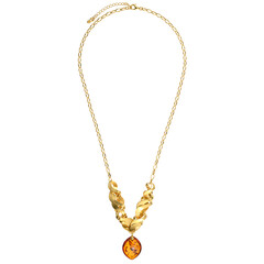 Collar en plata con Ámbar báltico