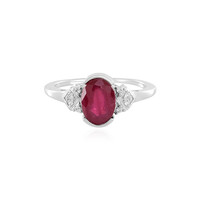 Anillo en plata con Rubí de Madagascar