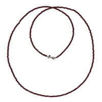 Collar en plata con Rodolita