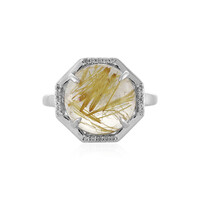 Anillo en plata con Cuarzo rutilado