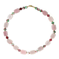 Collar en plata con Hematita dorada
