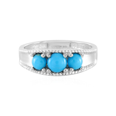 Anillo en plata con Turquesa bella durmiente (Anne Bever)