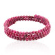 Brazalete en acero con Rubí de Mozambique (Riya)