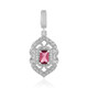 Colgante en plata con Turmalina rosa de Nigeria