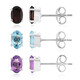 Pendientes en plata con Amatista
