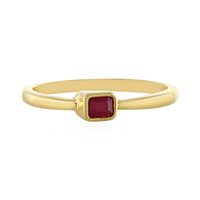 Anillo en plata con Rubí de Mozambique