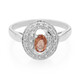 Anillo en plata con Zafiro Padparadscha