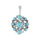 Colgante en plata con Turquesa bella durmiente (Desert Chic)