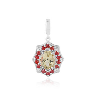 Colgante en plata con Berilo amarillo