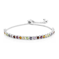 Brazalete en plata con Citrino