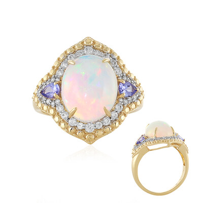 Anillo en oro con Ópalo de Welo (Adela Gold)