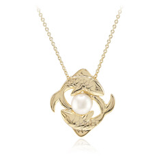 Collar en plata con Perla blanca Freshwater