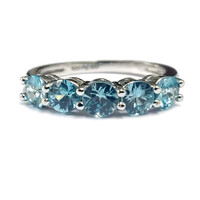 Anillo en plata con Zircón de Ratanak Kirí