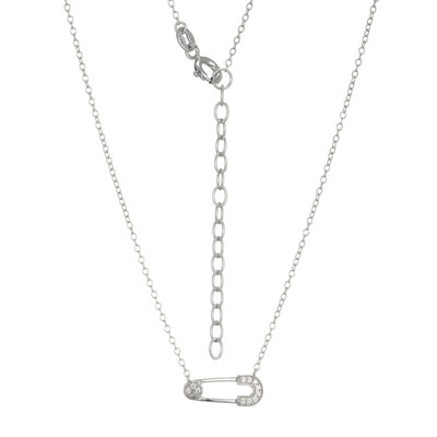 Collar en plata con Zircón (Adela Silber)