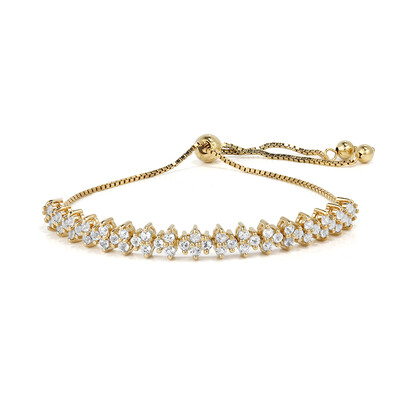 Brazalete en plata con Topacio blanco