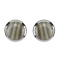 Pendientes en plata con Silex de la Sierra de Santa Cruz