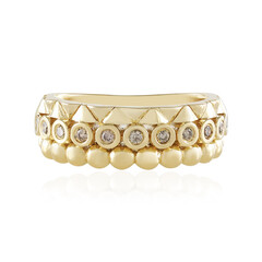 Anillo en plata con Diamante chocolate I2