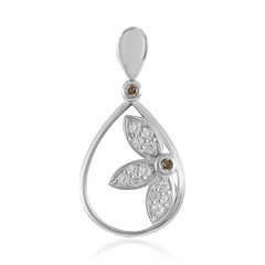Colgante en plata con Diamante champán I2