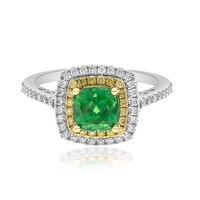 Anillo en oro con Granate tsavorita AAA (CIRARI)