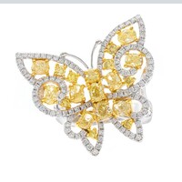 Anillo en oro con Diamante amarillo SI2 (CIRARI)