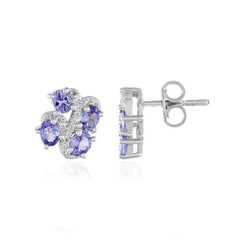 Pendientes en plata con Tanzanita