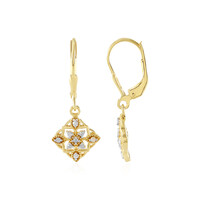 Pendientes en plata con Diamante I2 (J)