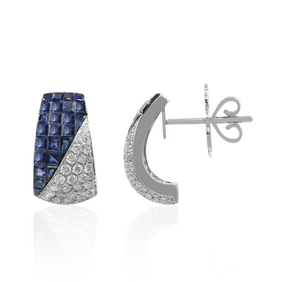 Pendientes en oro con Zafiro azul (Estée Collection)