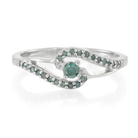 Anillo en plata con Diamante fantasía