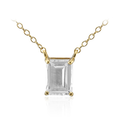 Collar en plata con Topacio blanco