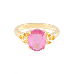 Anillo en plata con Zafiro rosa de Madagascar