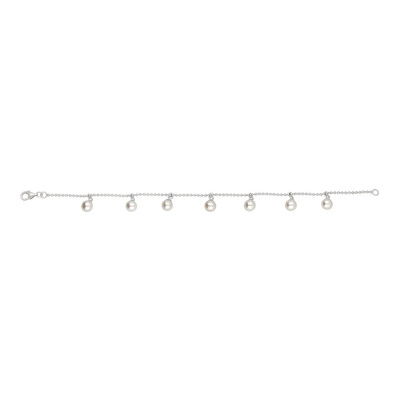 Brazalete en plata con Perla blanca Freshwater
