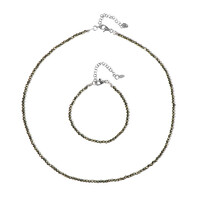 Set en plata con Marcasita