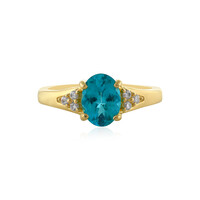 Anillo en plata con Apatita azul