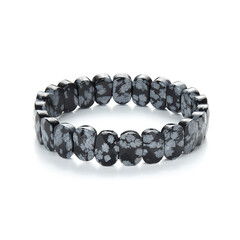 Brazalete con Obsidiana Copo de Nieve