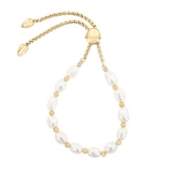 Brazalete con Perla blanca Freshwater